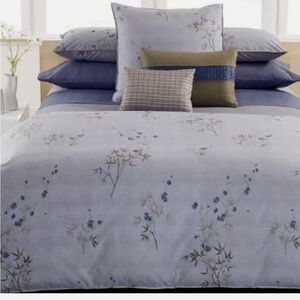 Calvin Klein Bamboo Flowers Rhythmic Stripes Hyacinth Pillowcases